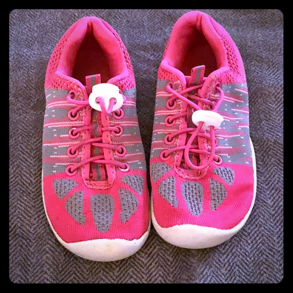 Little Girls Pink Sneakers